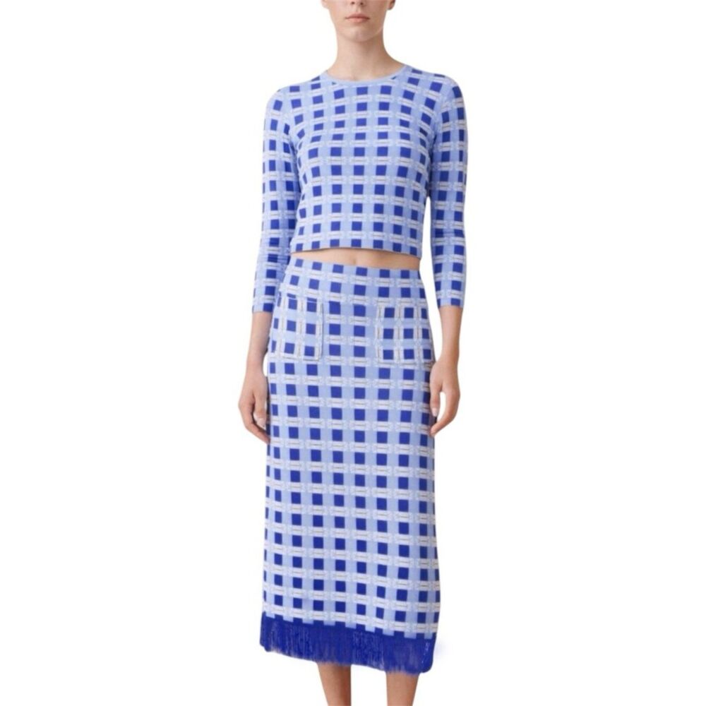 Baum und Pferdgarten Chani Blue crio Sweater Callis Midi Skirt Matching set S/M - Picture 9 of 9